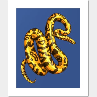 Yellow Snake Posters and Art